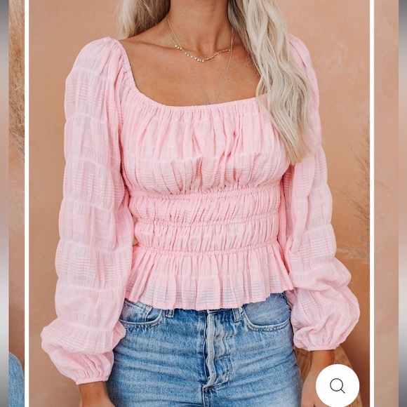 Vici Tops - VICI Sumer stage smocked top